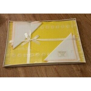 Vintage Kemp & Beatley Rayon Place Mat Set Unopened IOB